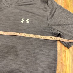 Under Armour Mens Medium Gray Tech 2.0 V-Neck Athletic T-Shirt Quick Dry Workout