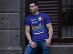 Scalinata di Trinità dei Monti Rome Italy T-shirt Souvenir Adult Size S-4XL