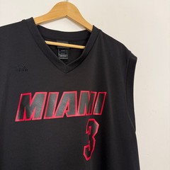 Vintage Y2K Miami Heat Adidas Dwyane Wade NBA Basketball Jersey Black Large
