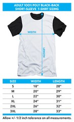 Batman V Superman Wonder Woman Light Adult Costume T Shirt (Black Back), S-3XL