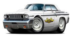 Ford Thunderbolt Muscle Car Art Poster NEW