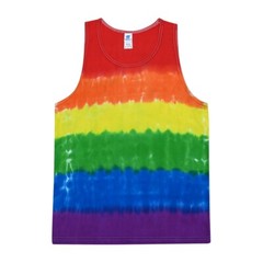 Pride Tie Dye Tank Tops Sleeveless T-Shirt Adult S M L XL 2XL 3XL Cotton