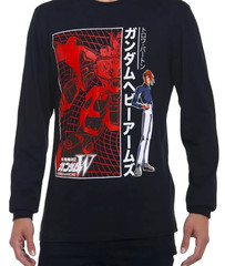 Mobile Suit Gundam Wing Trowa Size XXXL Long Sleeve T-Shirt 3XL Anime