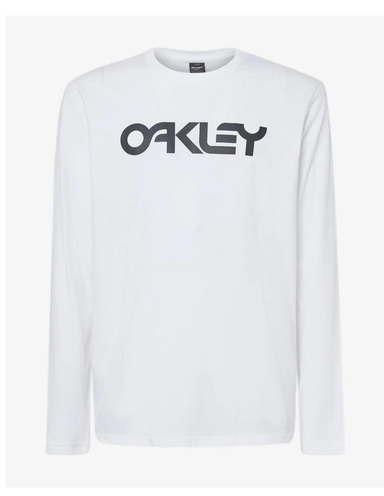 Oakley Men’s Mark II 2.0 Long Sleeve T-Shirt in White/Black, size Extra-Large