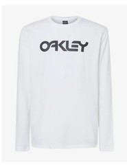 Oakley Men’s Mark II 2.0 Long Sleeve T-Shirt in White/Black, size Extra-Large