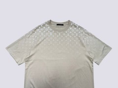 Louis Vuitton LV Monogram Gradient Cotton Crewneck T-Shirt Beige Size L