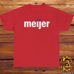 Meijer Groceries Logo Shirt Black/Sport Grey/White/Navy/Red T-Shirt S-5XL