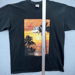 Streetwear Supply Super Max Heavy Cotton Black California Beach Shirt Size 4XL