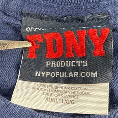 Collectible FDNY Port Richmond Cougar Country Navy Blue Graphic T-Shirt Mens L