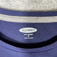 Old Navy Mens XL Soft Washed Blue T-Shirt Floral Print Pocket Crew Neck Tee