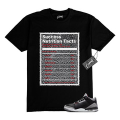 3 Cement Fire Red Cement Grey Elephant Print White Black T Shirt to Match SUCC