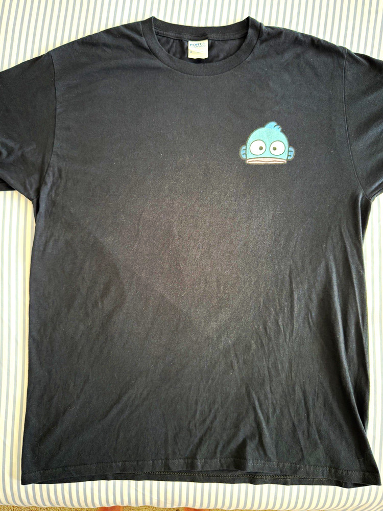 Sanrio Hangyodon Black T-Shirt – Men’s Size L
