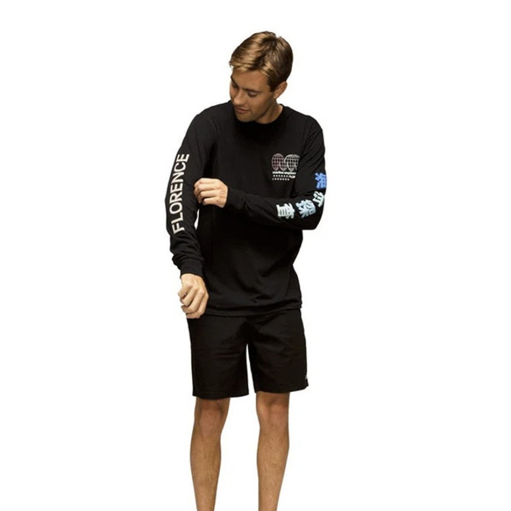 Florence Marine X Men’s Large Black Frontier Recover Tee Long Sleeve T-Shirt M19