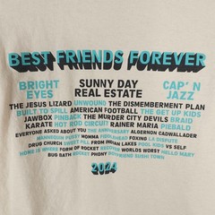 Best Friends Forever Festival T Shirt Mens Size XL Cream 2024 Inaugural Year