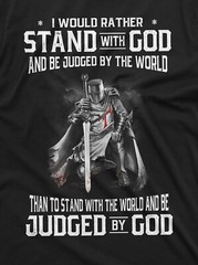 Men’s God Jesus T-shirt Stand by God Tee Shirt Jesus Christian Inspirational Tee