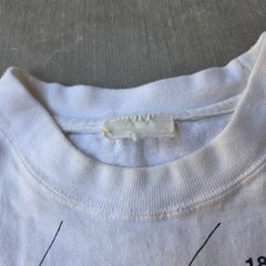 Vintage 90s China Window Of The World Map Tshirt Size XL White