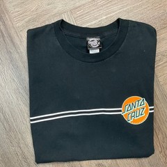 Santa Cruz Skateboards T Shirt Mens Medium Black Logo Graphic Skate Tee Retro
