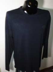 BEN SHERMAN Blue Long Sleeve Compression T-Shirt Men’s Size L NWT $49.50