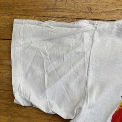 Vintage 80s Hong Kong Shirt China Tourist Single Stitch White Size Small