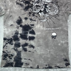 AFFLICTION Graphic T-Shirt Men’s XL Gray Tie Dye Panther Rose Y2K Biker MMA USA