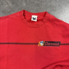 Vintage Donald Duck T Shirt Mens XXL Red Distressed Y2K USA