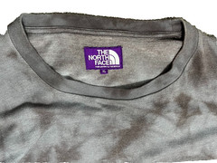 The North Face Purple Label nanamica Pocket T-Shirt Tie Dye Gray XL NT3207N