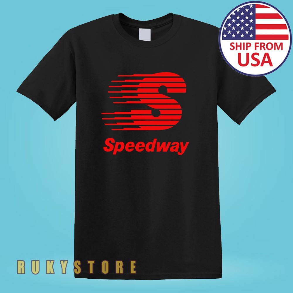 Speedway Gasoline Gas Station Car Motorcycle Men’s Black Size S-5XL