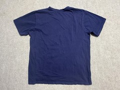 US Polo Assn Shirt Mens Large Navy Blue Red Embroidered Logo V Neck Tee Cotton