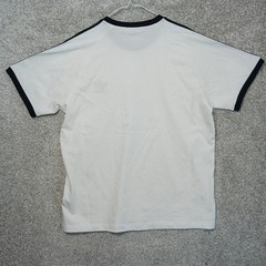 Adidas Shirt Mens XL White 3-Stripes Trefoil Originals Crew Neck Casual T-Shirt