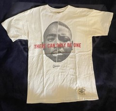 Undrcrwn There Could Only Be One Biggie Tupac T Shirt White Sz M 100 % Authentic