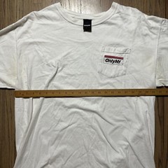 Only NY Box Logo Pocket Tee Shirt SZ XL White Streetwear Hiphop Rap Hypebeast