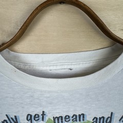 Vintage 90s Mean And Nasty Cowboy Horse Western Single Stitch Funny Shirt Sz XL