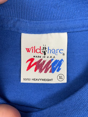 Vintage 1991 Walmart T-Shirt Adult XL Royal Blue Single Stitch Made in USA Proud