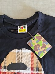 A Bathing Ape BAPE Ape Head Logo Graphic T-Shirt Men’s L Black Crew Neck