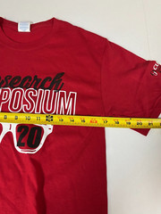 Research Symposium Mens t shirt S red Graphic 2020 glasses