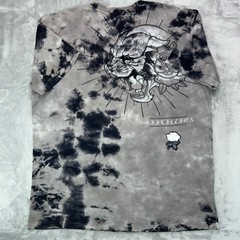 AFFLICTION Graphic T-Shirt Men’s XL Gray Tie Dye Panther Rose Y2K Biker MMA USA