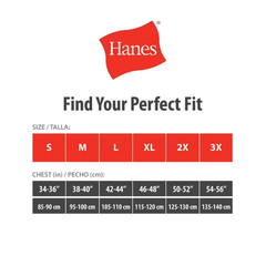 Hanes T-Shirt, 6-Pack, Moisture-Wicking T-Shirt Undershirts, Black/Grey/Blue