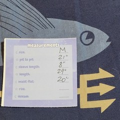PATAGONIA Classic Navy Flying Fish Slim Fit T-Shirt Sz M Organic Cotton Crewneck