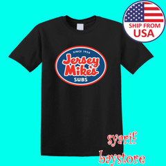 Jersey Mike’s Subs Men’s Black Size S to 5XL
