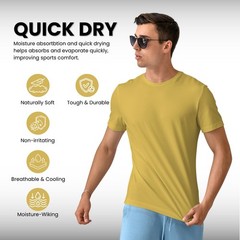 Heavy cotton plain t-shirt men crew neck blank short sleeves tee 1 Pack S-4XL