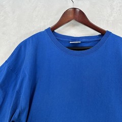 Vintage Pluma Shirt Mens XL Blue Heavyweight Cotton Crewneck Solid Blank Tee 90s