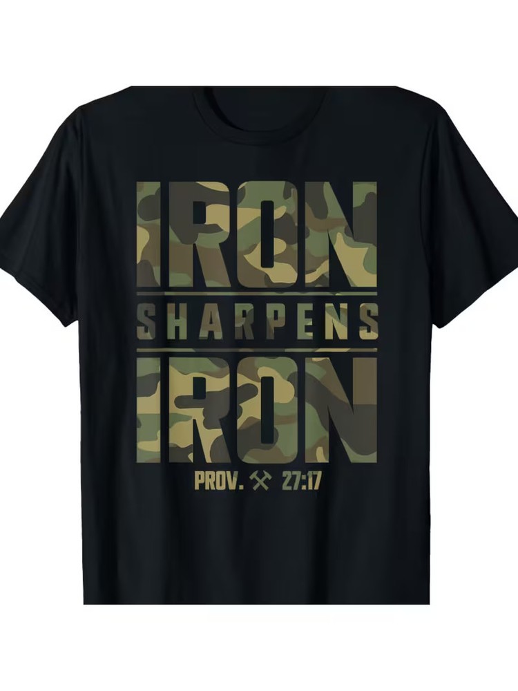 Men’s Christian Camouflage Scripture Fitness T-Shirt