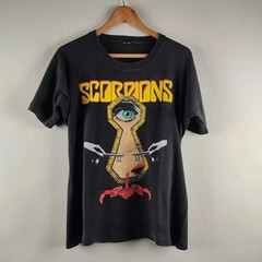 Scorpions 90s Retro Style Black Unisex T shirt Full Size Tee Reprint