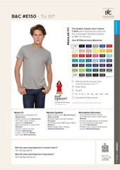 B&C Collection B&C #E150 TU01T – Resistant fabric and soft hand feel (A)