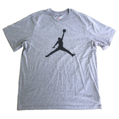 Jordan Jumpman Men XL Shirt Michael Jordan Logo Crew Neck Heather Gray