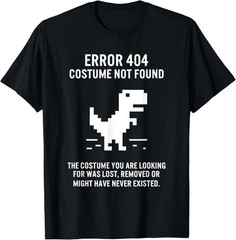 Halloween Error 404 Costume Not Found Coding Programmer Geek T-Shirt
