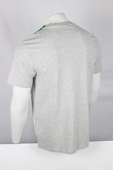 Guess Men’s Rickinson Logo Crew T Shirt Embroidered Light Heather Gray Black