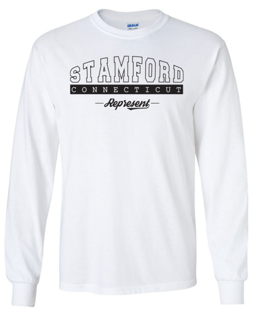 Stamford Connecticut State T-Shirt Long Sleeve Graphic Tees Unisex Apparel Text
