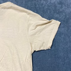 Columbia Sportswear Company T Shirt Mens Small Ivory Cotton Wordmark Logo Tee
