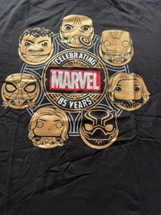 Set Of 3 Funko Pop T-shirts Size Large-X Men, Marvel, Captain America